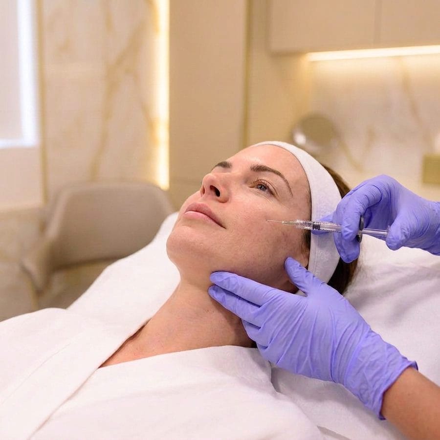 Juvederm cheek dermal filler injection at a Davie, FL med spa